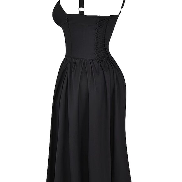 House of CB Black Midi Dress - Tatiana - Picture 12 of 16